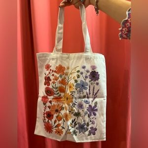 Colorful Wild Flower Tote Bag